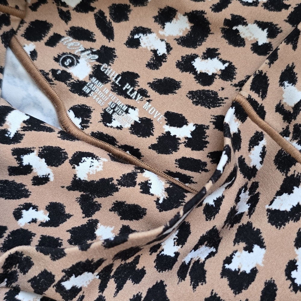 🌈Aerie Cheetah Leopard Animal Print Leggings 25” Pant Size Small S XS - Picture 7 of 9